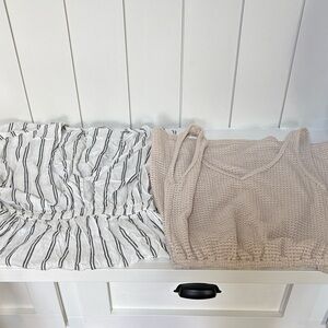 Cupshe Striped and Knit Swim Coverups